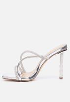 Miss Black - Samba 3 heel - silver