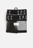 S.P.C.C. - Emperador regular fit 2-pack boxer brief underwear  - black