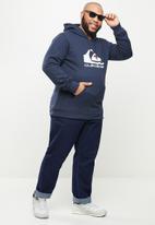 Quiksilver - Big logo hoodie - navy blazer