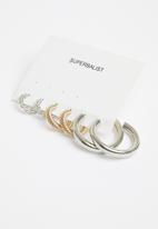 Superbalist - Hoop earring pack - gold & silver