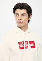 Only & Sons - Onskelloggs reg hoodie sweat - star white