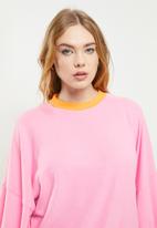 Cotton On - Super soft long sleeve sweater - pink & orange 
