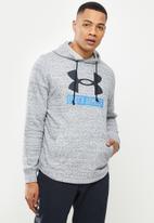 Under Armour - Ua rival terry logo hoodie - grey