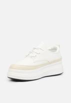 Butterfly Feet - Senhora 1 flatform sneaker - white