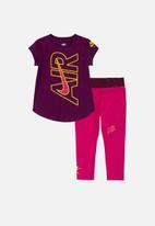 Nike - Nkg nike air tee & legging set - rush pink