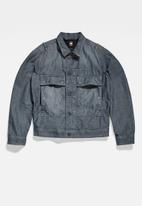 G-Star RAW - Utility flap pocket jacket - antic faded aegean blue