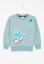POP CANDY - Boys dino sweatshirt - baby blue