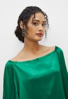 MILLA - Bardo statement sleeve blouse - bottlegreen