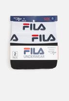 FILA - 2 Pack thong - black & white