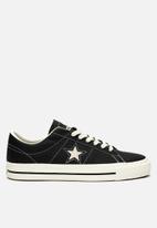Converse - One star pro leather ox - black/black/egret