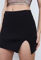 Factorie - Knit micro mini skirt - black