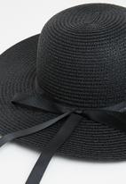 edit - Erica sun hat - black
