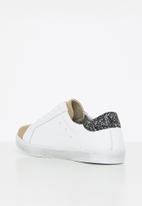 Julz - Zenb leather sneaker - white & tan