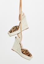 Miss Black - Moniker2 espadrille wedge heel - leopard
