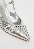Steve Madden - Litehouese slingback block heel - silver