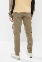 Cutty - Pure regular fit cargo track pants - taupe