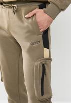 Cutty - Pure regular fit cargo track pants - taupe