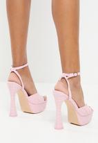 Public Desire - Eliza chunky platform high heel - pink
