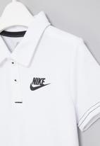 Nike - Nike boys cotton pique polo - white