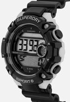 Superdry. - Multi digital watch - black & grey
