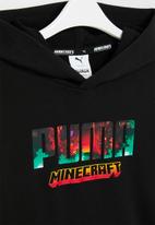PUMA - Puma x minecraft hoodie tr - puma black-logo