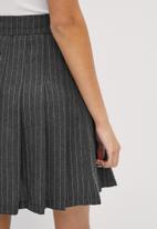 Blake - Pleated mini tennis skirt - charcoal
