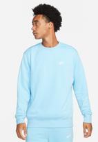Nike - NSW Club Crew Neck Sweatshirt - blue chill & white