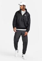 Nike - NSW woven windrunner anorak jacket - black & white
