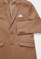 Superbalist - Cotton sateen suit jacket - mocca