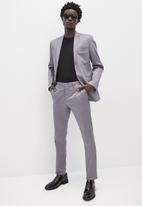 Superbalist - Cotton sateen suit trouser - grey