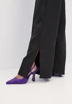 VELVET - Co-ord Formal wide leg trouser - black