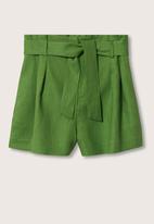 MANGO - Shorts ampa - green