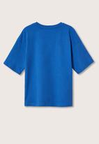 MANGO - T-shirt ohio - bright blue