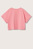 MANGO - T-shirt lemonade - pink