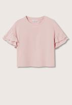 MANGO - T-shirt flin - light pink