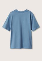 MANGO - T-shirt wild - medium blue