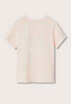 MANGO - T-shirt hawai - light pink