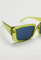 MANGO - Acetate frame sunglasses - pastel green