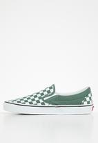 Vans - Classic Slip-On - color theory checkerboard duck green
