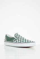 Vans - Classic Slip-On - color theory checkerboard duck green