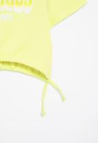 Superbalist - Tie front sleeveless top - lemon yellow
