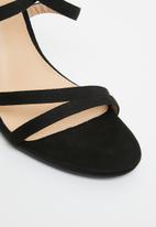 Miss Black - Border1 block heel - black