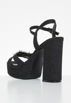 Rock & Co - Miami 1 ankle tie platform heel - black