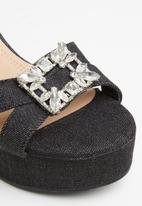 Rock & Co - Miami 1 ankle tie platform heel - black