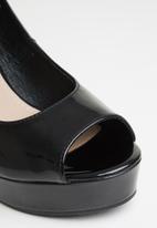 Rock & Co - Panama 1 mary jane wedge heel - black
