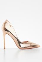 Miss Black - Lou28 barely there court heel - rose gold