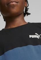 PUMA - Puma power colorblock tee b - lake blue