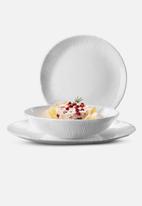 Luigi Bormioli - Coconut tavola 18pc dinner set-white
