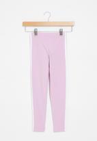 adidas Originals - 3 stripes legging y - bliss lilac & white