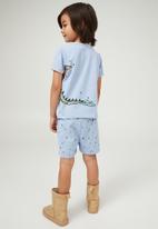 Cotton On - Felix short sleeve pyjama set - dusk blue